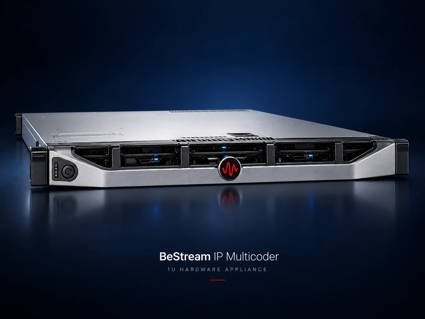 BeStream IP Multicoder 1U hardware appliance front view